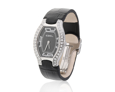Оригинальные стальные часы Ebel Beluga Tonneau Women's Dress Watch 310324/11