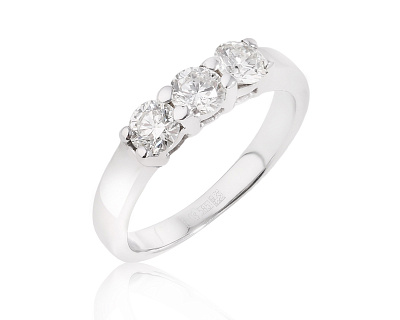 Золотое кольцо с бриллиантами 0.47ct 121124/2