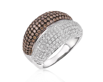 Золотое кольцо с бриллиантами 1.76ct 210225/7