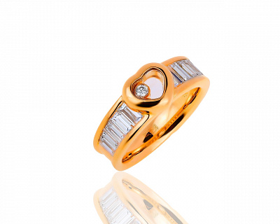 Оригинальное золотое кольцо с бриллиантами 1.43ct Chopard 210819/4