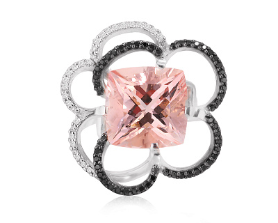 Оригинальное золотое кольцо с морганитом 7.35ct Maxim Demidov 280425/КМ188