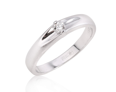 Золотое кольцо с бриллиантом 0.07ct 260225/5