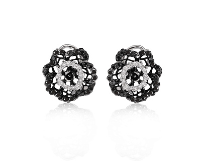 Оригинальные золотые серьги с бриллиантами 0.87ct Roberto Bravo 210525/11