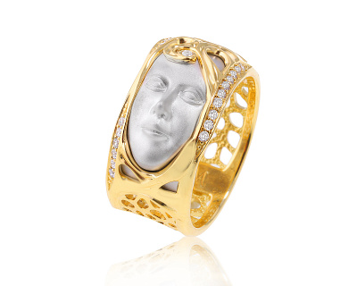 Золотое кольцо с бриллиантами 0.16ct Evgeny Matveev 240424/4