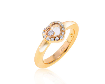 Оригинальное золотое кольцо Chopard Happy Diamonds 150822/2
