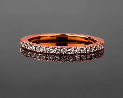 Утонченное бриллиантовое кольцо 0.23ct De Beers 181017/1
