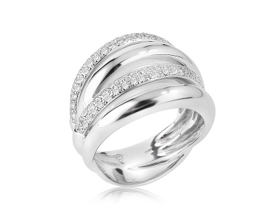 Золотое кольцо с бриллиантами 0.53ct 011023/2
