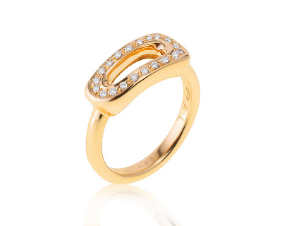 Оригинальное золотое кольцо с бриллиантами 0.20ct Antonini 100123/2