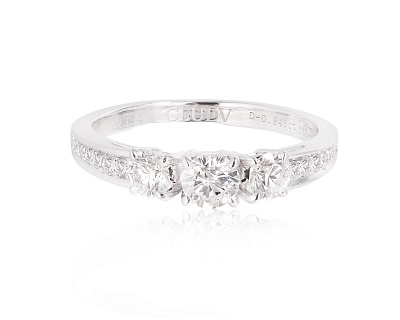 Оригинальное золотое кольцо с бриллиантами 0.84ct Cluev 230125/8