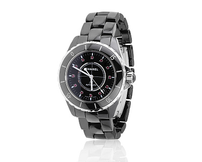 Оригинальные стальные часы Chanel J12 Automatic 030324/5
