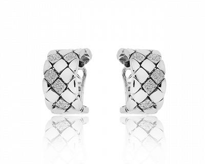  Оригинальные золотые серьги с бриллиантами 0.60ct Piero Milano 250418/4