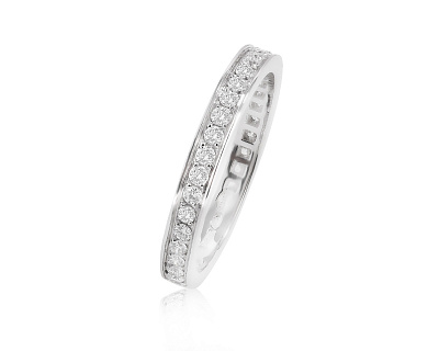 Оригинальное платиновое кольцо с бриллиантами 0.82ct Bvlgari Dedicata a Venezia 150823/3