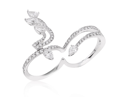 Золотое кольцо с бриллиантами 3.20ct 030325/4
