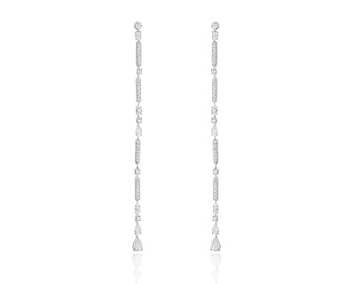 Золотые серьги с бриллиантами 2.62ct 030325/7