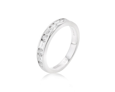 Оригинальное платиновое кольцо Tiffany&Co Chanel-set Bang 080823/9