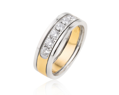 Золотое кольцо с бриллиантами 0.48ct 990041/1