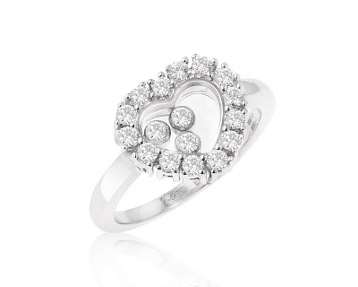 Оригинальное золотое кольцо Chopard Happy Diamonds 260424/16