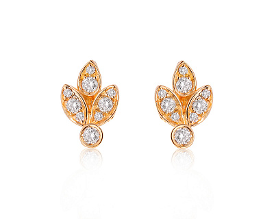 Оригинальные золотые серьги с бриллиантами 0.62ct Luca Carati 100924/3