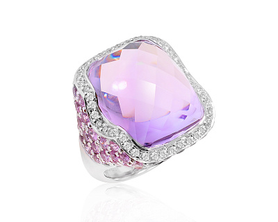 Оригинальное золотое кольцо с аметистом 20.35ct Belle Bague (GIM) 150824/9