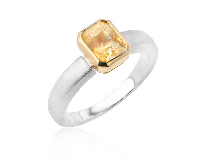 Золотое кольцо с сапфиром Шри-Ланка 2.16ct Evgeny Matveev 050525/Б138