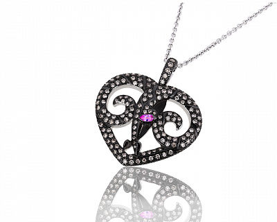 Оригинальный золотой кулон с бриллиантами 1.19ct Vendome 080616/9