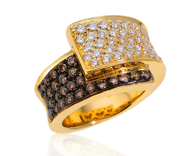 Золотое кольцо с бриллиантами 1.06ct 070525/5