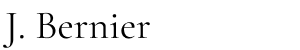 J.Bernier