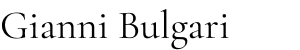 Gianni Bulgari