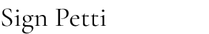 Sign Petti